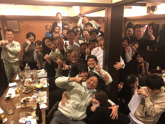2019本社忘年会＆北見部長送別会